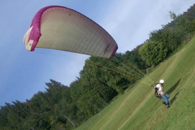  Despegue en parapenle en Alta Saboya 